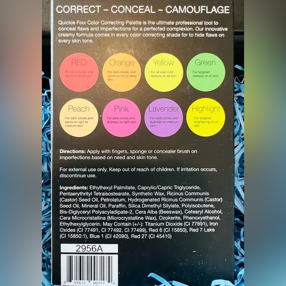 NIB Reema Beauty Quickie Fixx Color Correcting Palette - Conceals Imperfections - Picture 11 of 11